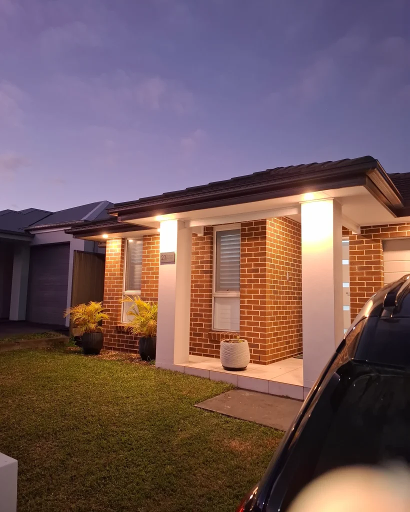 Outside lighting work